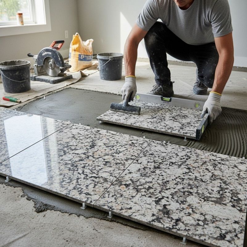 Granite Tile Repair detail