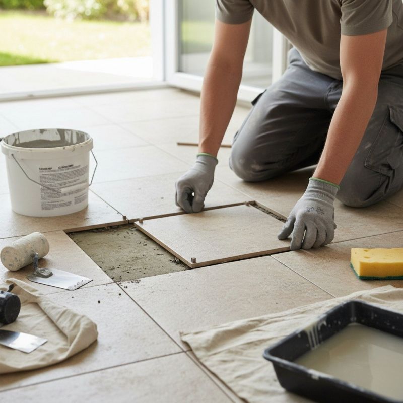 Marble Floor Repair detail