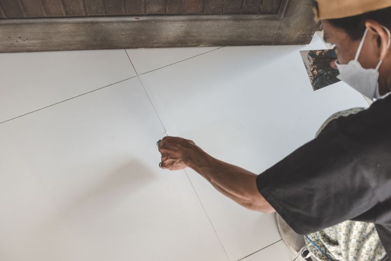 Porch Tile Installation detail