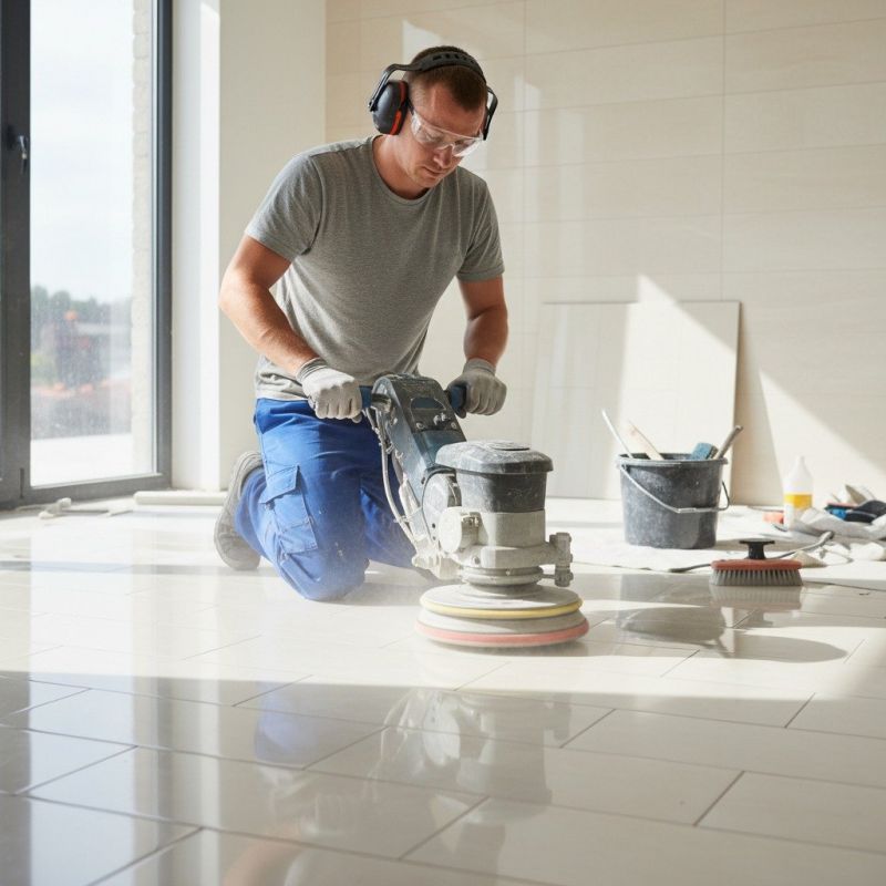Tile Floor Reglazing detail