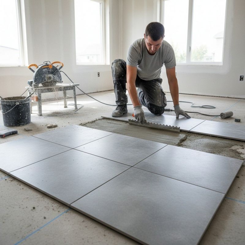Tile Floor Reglazing detail